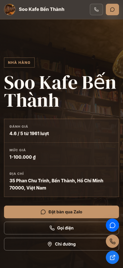 Template Nhà Hàng